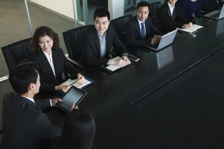 Business people having meetingの写真素材