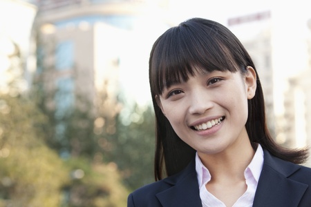 Young Businesswoman  Looking at Cameraの写真素材