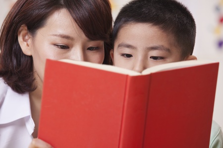 Teacher and Student Readingの写真素材