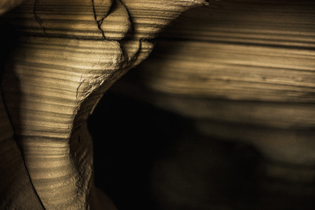 Sandstone rock formations, Shanxi Province, China の写真素材