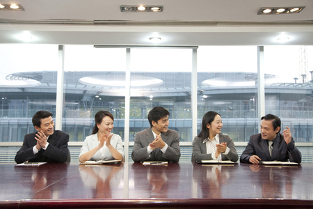 Business Team Applaudingの写真素材
