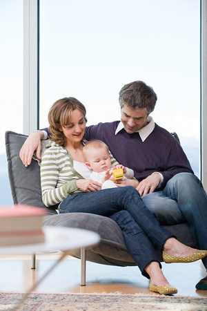 Parents and their baby