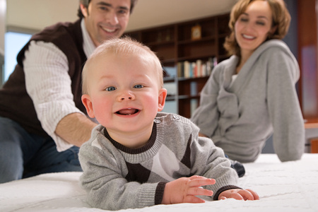 Parents and their baby