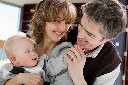 Parents and their baby
