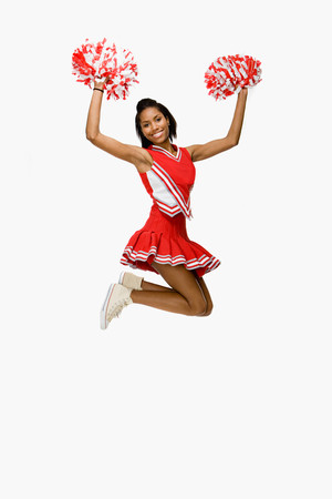 Cheerleader jumping