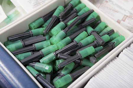 Box of medical suppliesの写真素材