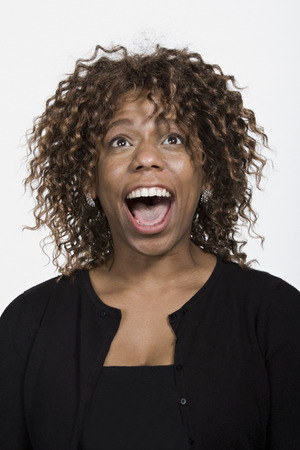 Portrait of mid adult African American womanの写真素材