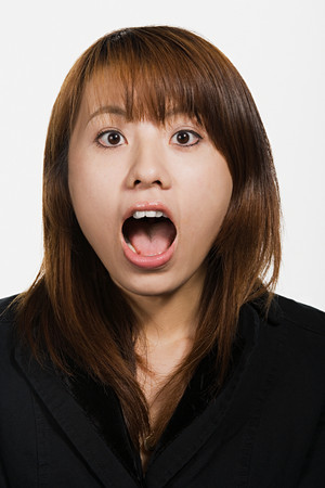 Portrait of young adult Asian womanの写真素材