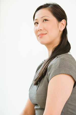Portrait of a Chinese businesswomanの写真素材