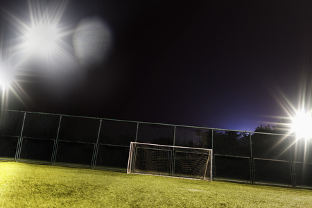 View of soccer fieldの写真素材