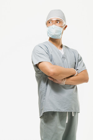 Portrait of a surgeonの写真素材