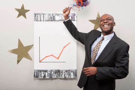 Office people celebrating togetherの写真素材