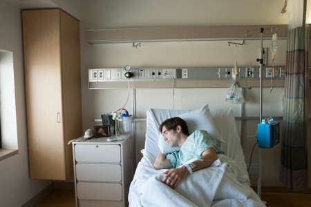 Patient at hospitalの写真素材