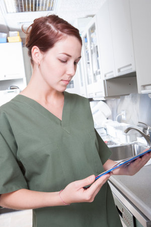 Portrait of dental professionalの写真素材