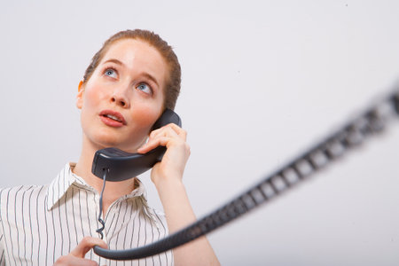 Phone conversationの写真素材