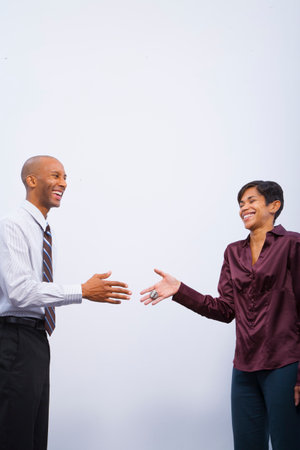 Shaking hands with hand buzzer