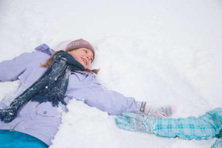Children playing in the snow