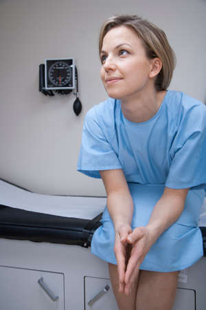 Patient waiting at doctor's officeの写真素材
