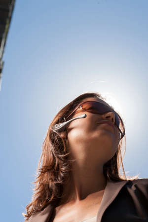 Pedestrian in urban environmentの写真素材