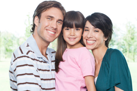 Hispanic family portrait