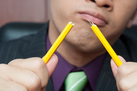 Frustrated businessmanの写真素材