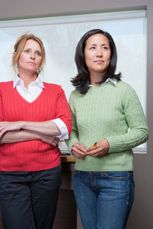 Colleagues in officeの写真素材