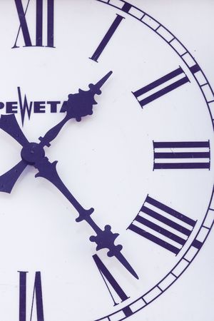 White old clock