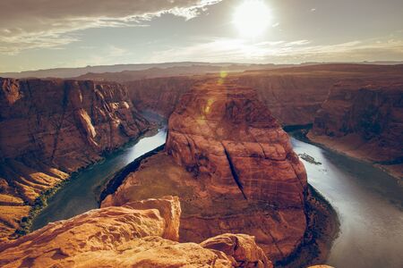 Horseshoe Bendの写真素材