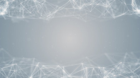 Abstract futuristic technology background. Network connection structure. 3d rendering.