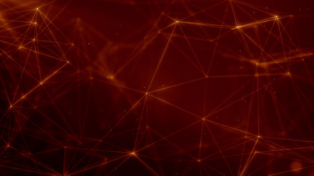 Abstract Plexus Futuristic Technology Background with Connecting Dots and Lines