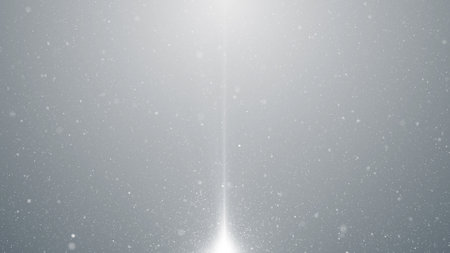 Abstract background of falling snow and starry sky. 3d rendering