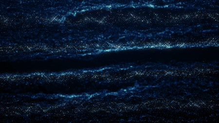 Abstract digital wave background. 3d rendering. Computer digital drawing.の写真素材