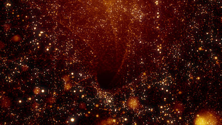 Abstract background of stars in the universe. 3d rendering, 3d illustration.