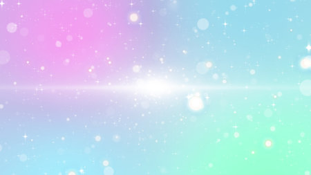 Holographic background with sparkles and bokeh. Vector illustration.