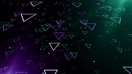 Abstract background with golden particles. Vector illustration.