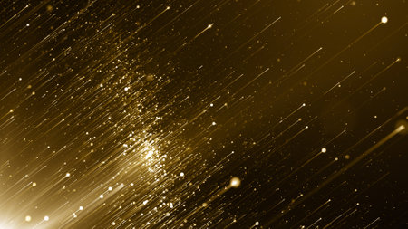 glitter vintage lights background. gold and black. de-focused