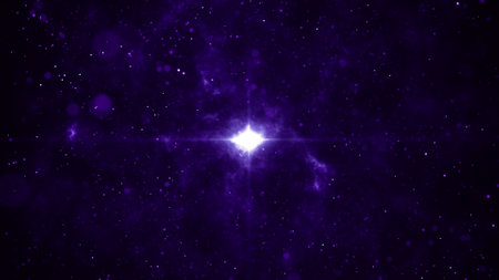 Star field in space with a nebulae and a gas congestion.