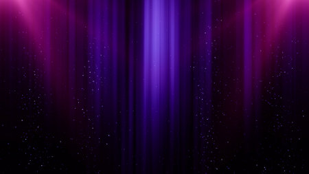 Background image with stage blurred lights and beams. Vector illustration for your designの写真素材