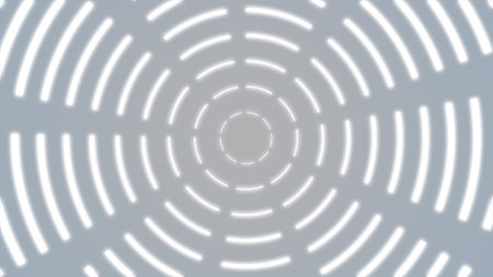 White abstract background with circular pattern. 3d rendering, 3d illustration.の写真素材