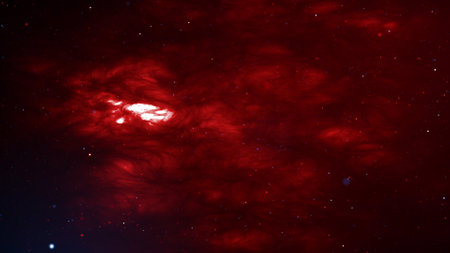 Star field in space a nebulae and a gas congestion.の写真素材