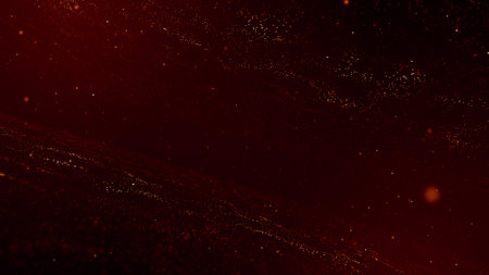 Abstract background with bokeh defocused lights and stars. 3d rendering