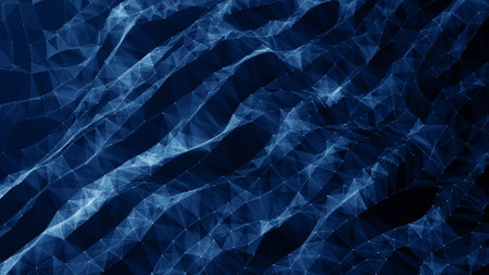 abstract blue background with some smooth lines in it (see portfolio for more in this series)
