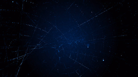 Abstract technology background. Big data visualization. Graphic concept for your designの写真素材