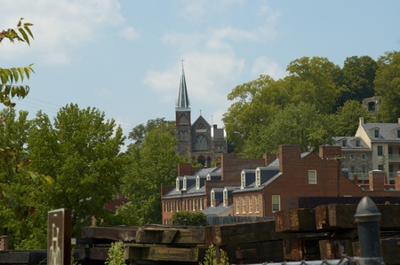 View of an old Southern Town in Harpers Ferry, w. Virginia 08/09の写真素材