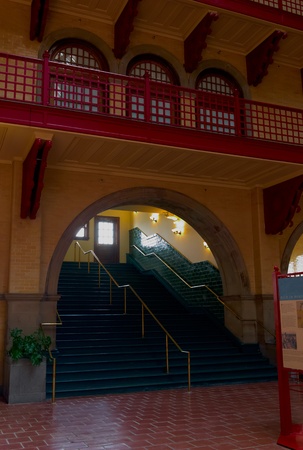 Hoboken Train Station Stairs, Hoboken, New Jerseyのeditorial素材