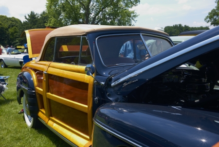 A Restored Antique Car at Show のeditorial素材