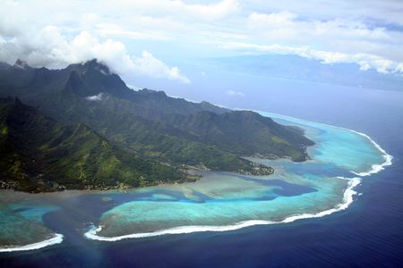 Moorea and Tahiti Islands in South Pacific, French Polynesia