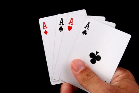 four aces hand of paoker