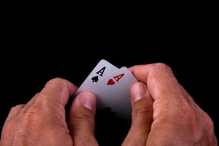 lucky draw hand of poker