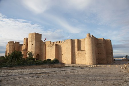 ancient fortress in Monastir, tunisiaの写真素材